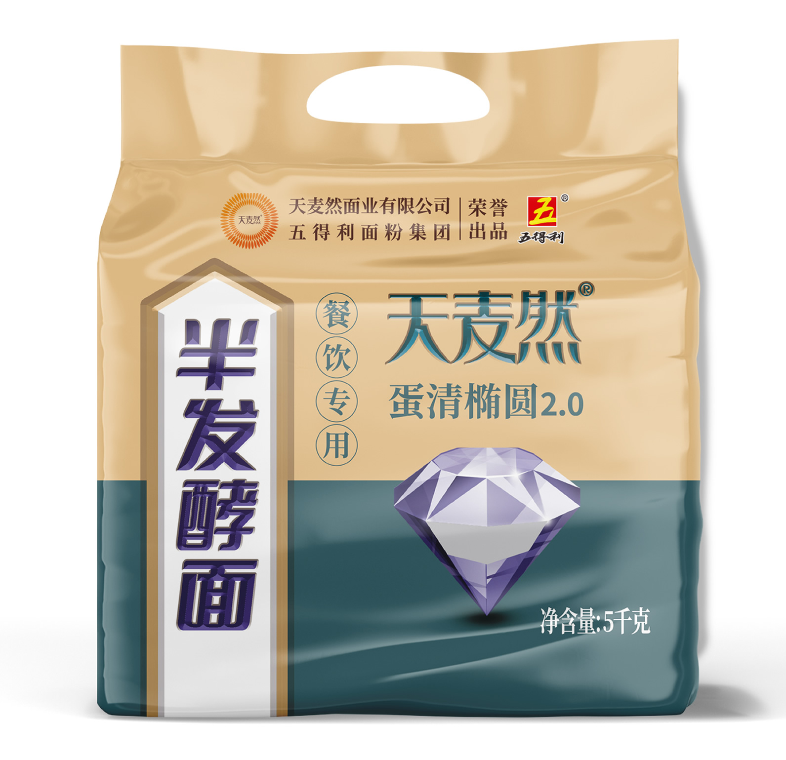 五得利蛋清椭圆2.0面条